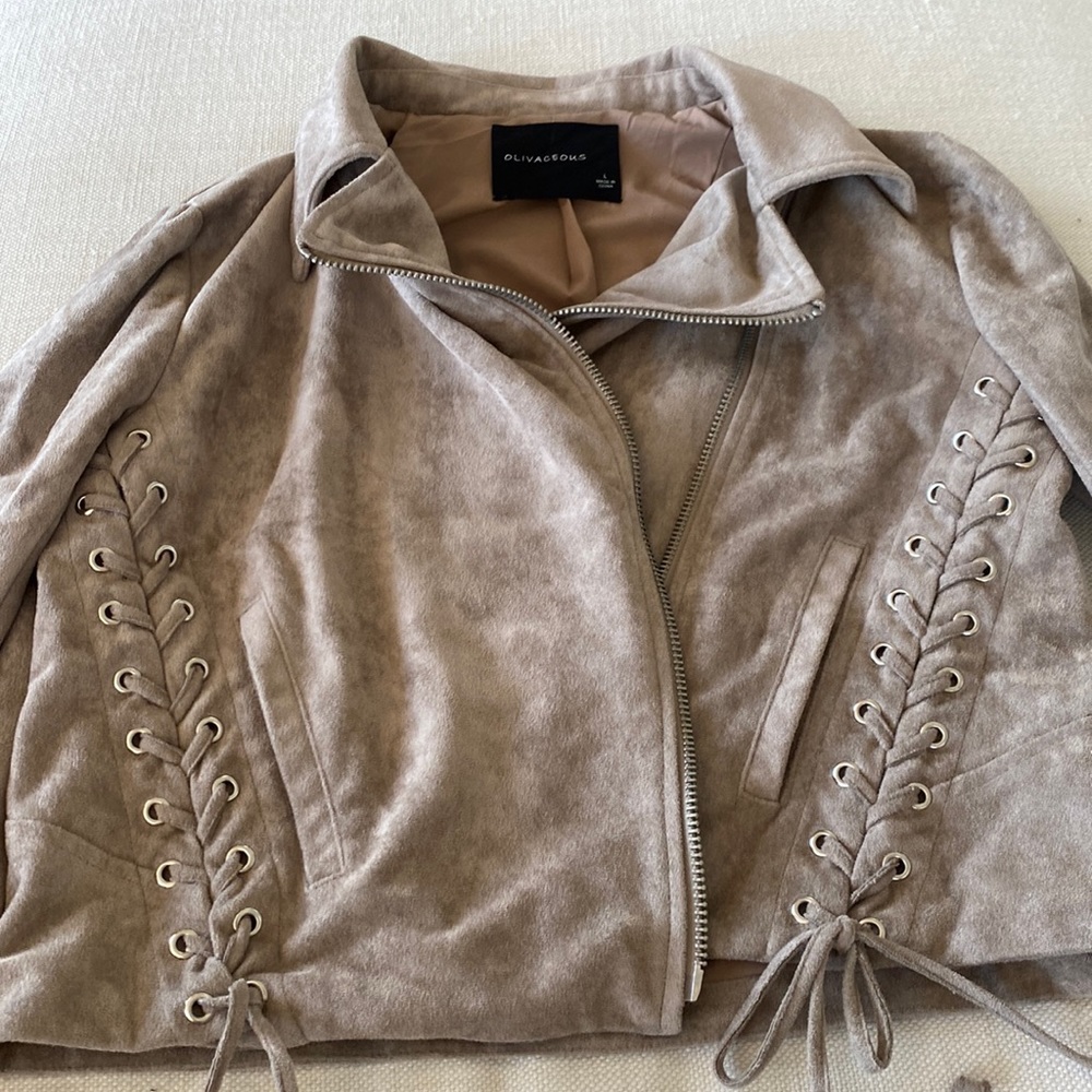 Gray Suede Jacket
